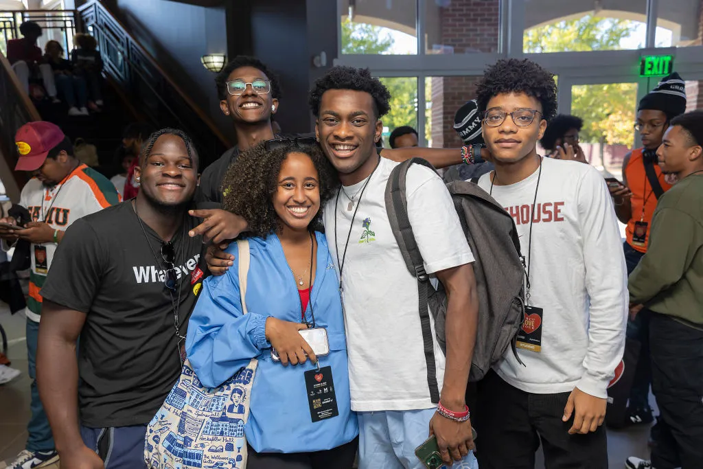 College students gathered together at a campus event